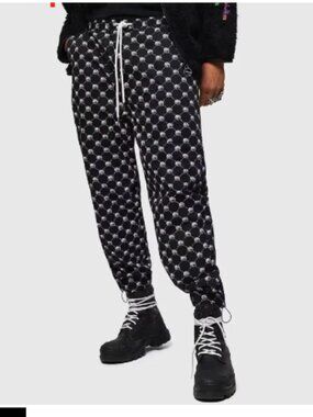 Diesel Yin-Yang Printed Pants – Size L 🖤
